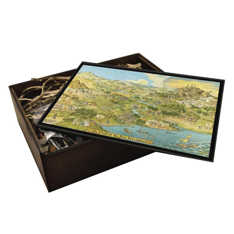 NEW Testament Wooden Puzzle, Religious Vintage Art work by Jaro Hess