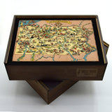 PENNSYLVANIA Wooden Puzzle | Vintage Pictorial Map | Adult Jigsaw Puzzles