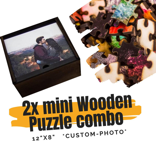Personalized MINI wooden puzzles *INCLUDES 2 PUZZLES*