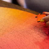 Personalized ROUND wooden puzzle, up to 1000 pieces!