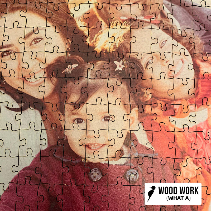 Personalized ROUND wooden puzzle, up to 1000 pieces!