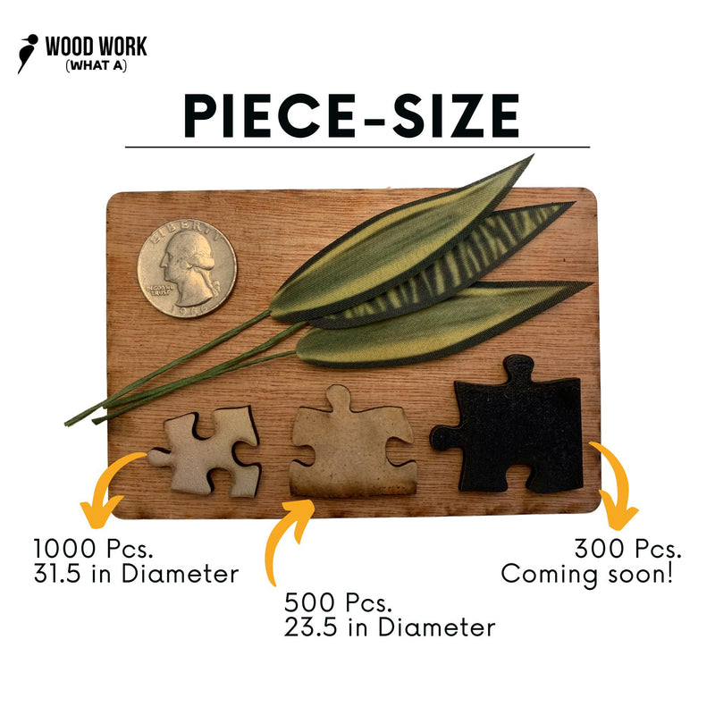 Round Wooden Puzzle "KIA" | 31 inches 1000 pcs | Adult Jigsaw Puzzles