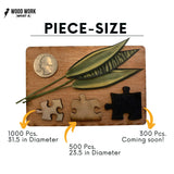 Round Wooden Puzzle "ORIGIN" | 31 inches 1000 pcs | Adult Jigsaw Puzzles