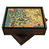 WASHINGTON Wooden Puzzle | Vintage Pictorial Map | Adult Jigsaw Puzzles