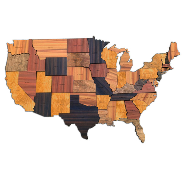 Wooden USA MAP | wall & floor puzzle