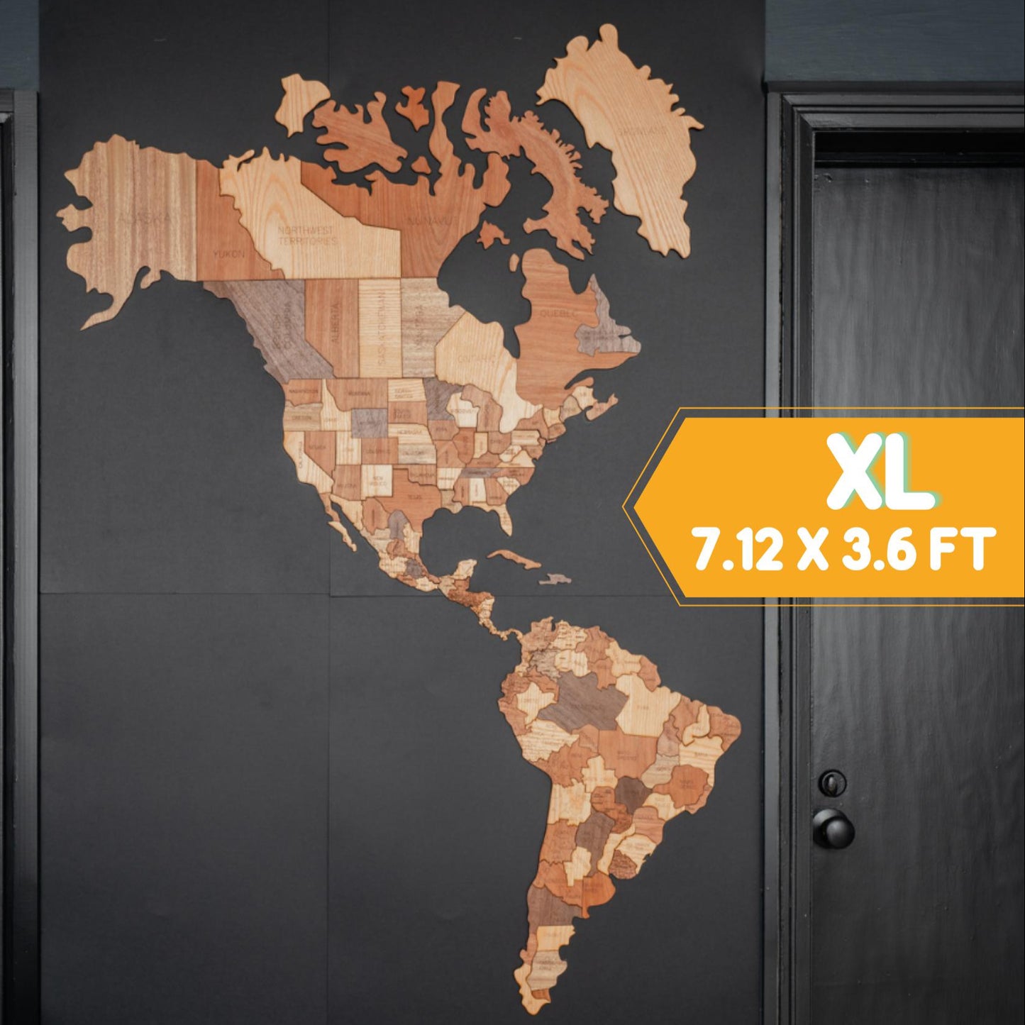Wooden MAP OF AMERICA | wall & floor puzzle 