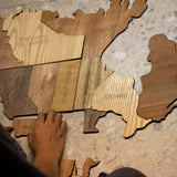 Wooden MAP OF AMERICA | wall & floor puzzle