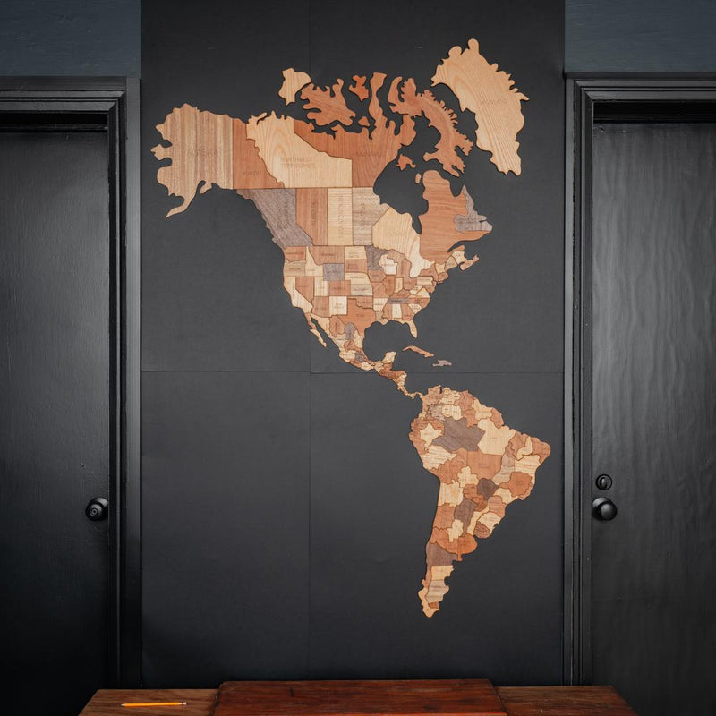 Wooden MAP OF AMERICA | wall & floor puzzle