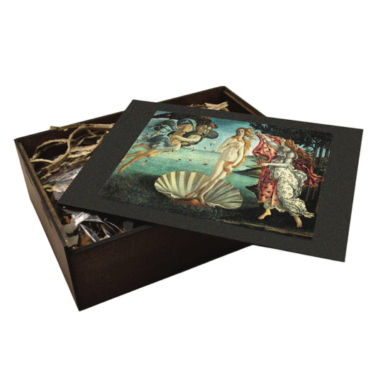 Wooden Puzzle "The Birth of Venus", Botticelli painting wooden jigsaw puzzle by WAWW Puzzles