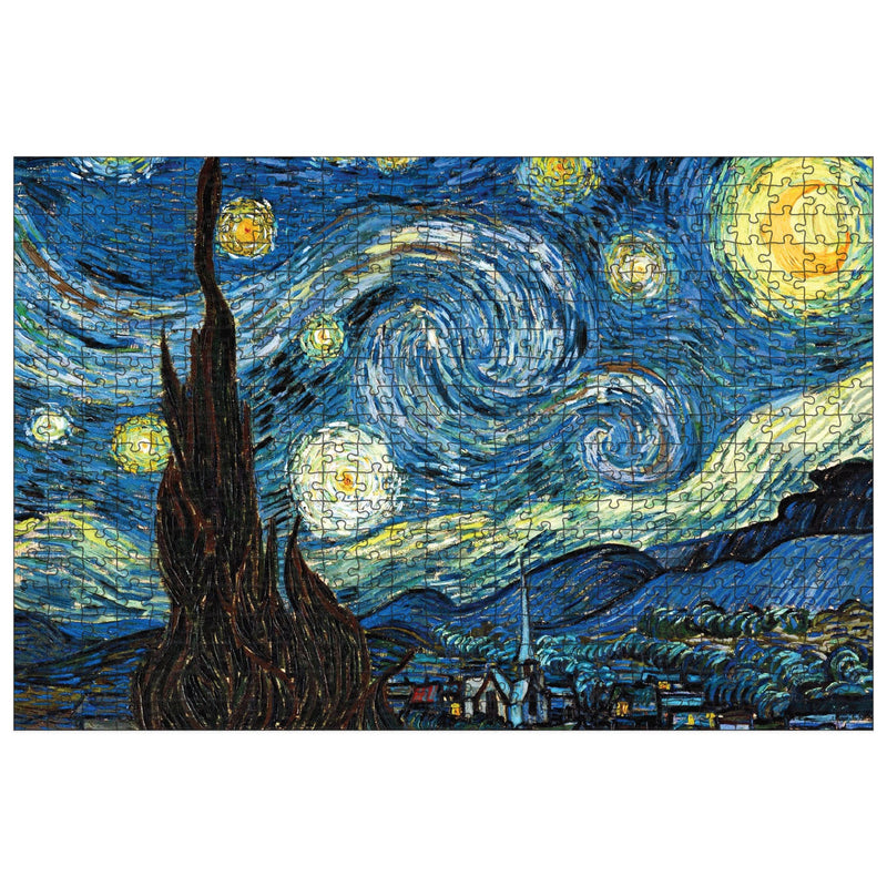 Wooden Puzzle "The Starry Night", Van Gogh painting