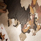 Wooden WORLD MAP | wall & floor puzzle