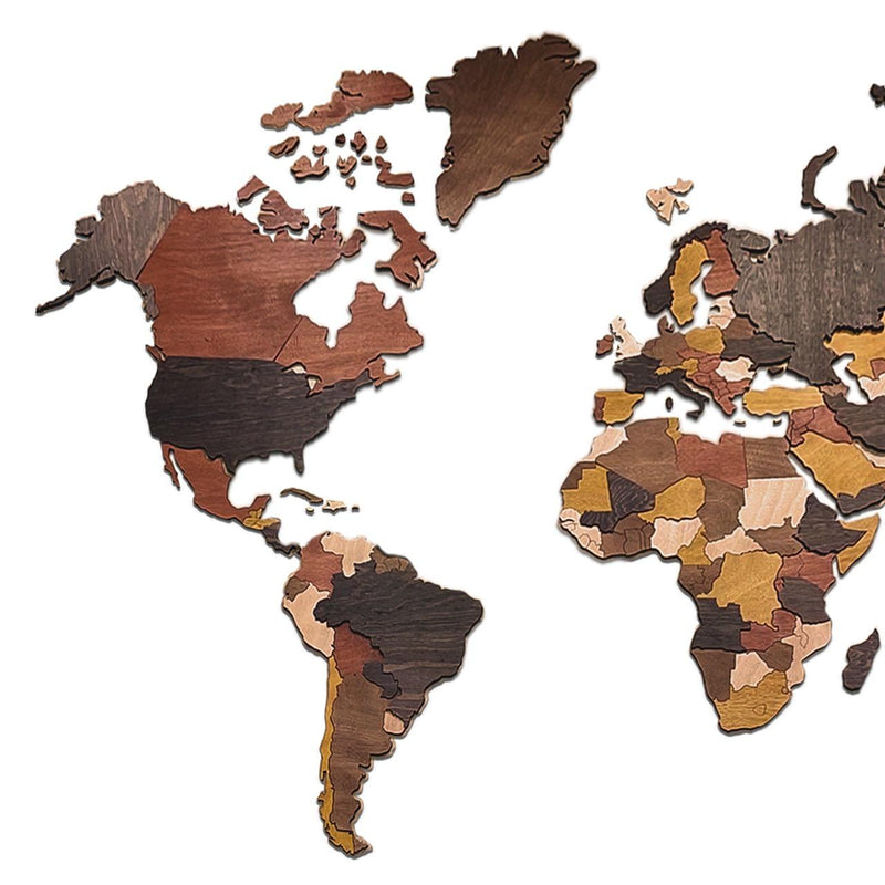 Wooden WORLD MAP  wall & floor puzzle – [WAWW] What a Wood Work