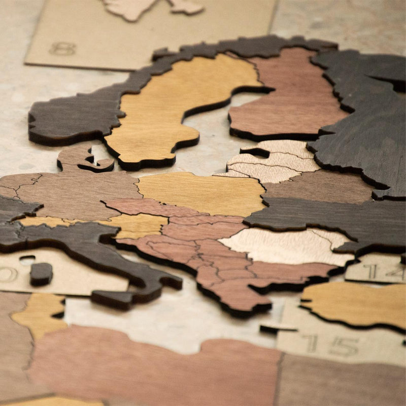 The World Map Wooden Jigsaw Puzzle