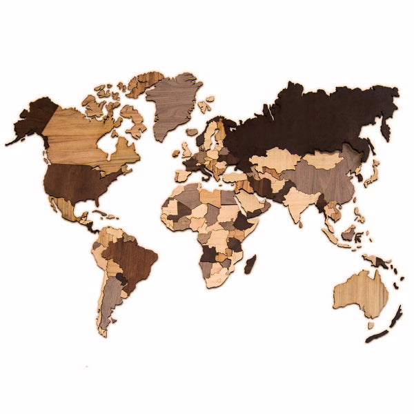 Wooden WORLD MAP | wall & floor puzzle