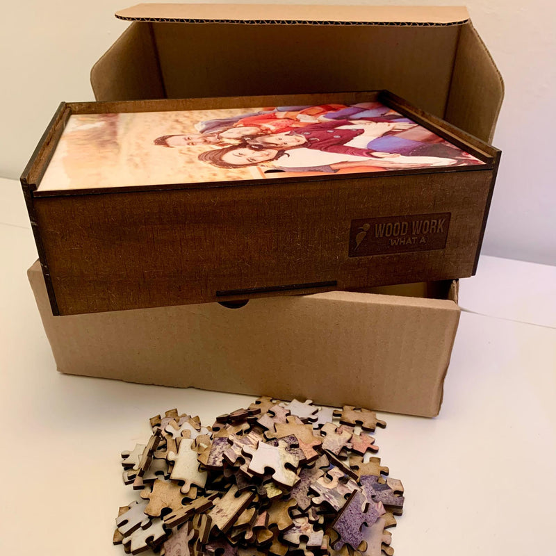 XL Sized Wooden Jigsaw Pieces: Custom Photo Puzzle