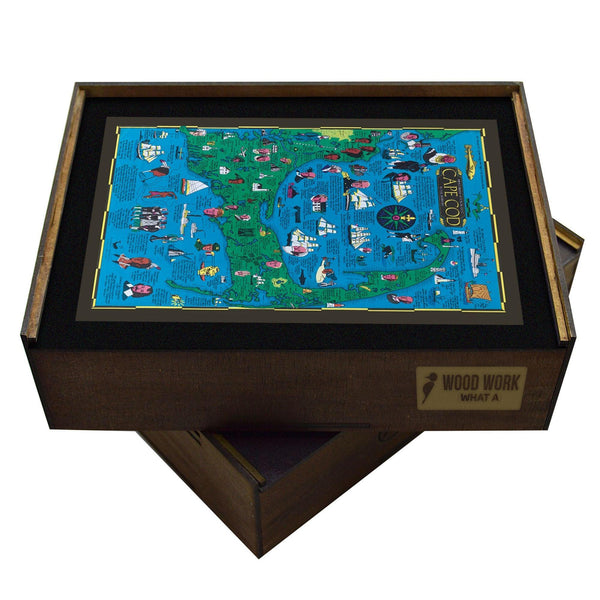CAPE COD | Wooden Puzzle | Adult Jigsaw | Map Collector gift