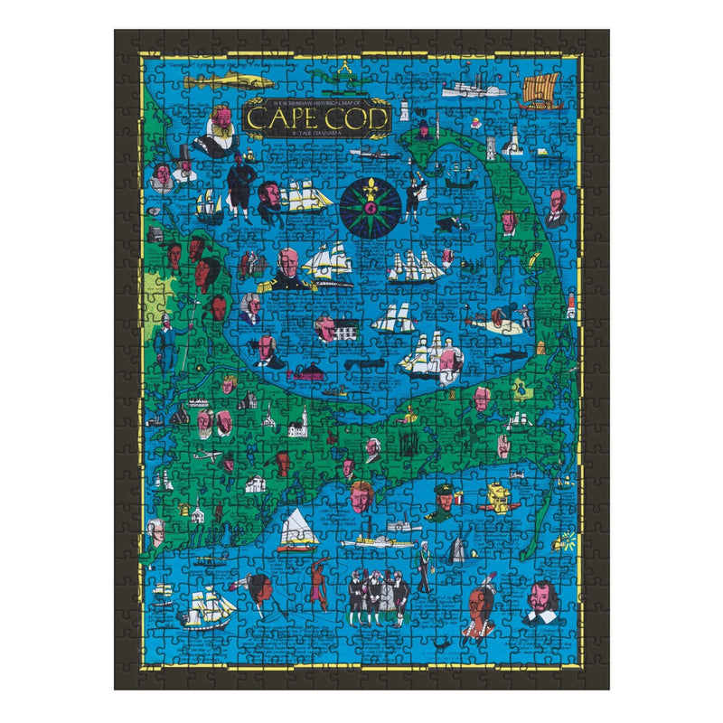 CAPE COD | Wooden Puzzle | Adult Jigsaw | Map Collector gift