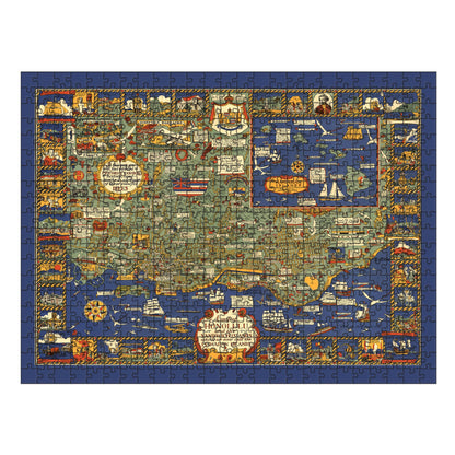 HAWAII Islands Wooden Puzzle | HONOLULU Pictorial Map | Adult Jigsaw Puzzles