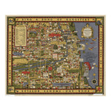 Vintage Pictorial GANGSTER MAP | Wooden Puzzle | “A Map of CHICAGO’s Gangland” | Adult Jigsaw | 1930 | Map Collector gifts