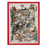 Antique NEW HAMPSHIRE State Map | Wooden Puzzle | Adult Jigsaw | Unique gifts | Map Collector gifts